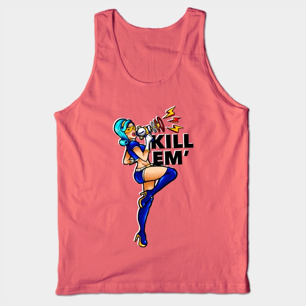 Kill Em' Tank Top by ReclusiveCrafts